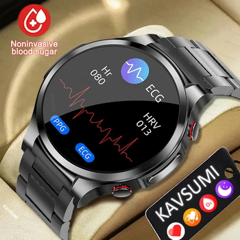 2023 Новые Неинвазивные Смарт-Часы для измерения уровня сахара в крови, ЭКГ + PPG, Мужские Часы Для Измерения сердечного ритма, Для Здоровья, для Женщин, Водонепроницаемые Спортивные Часы