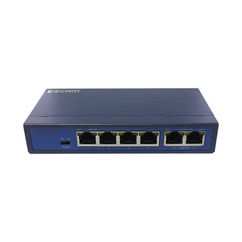 ESCAM 4 +2-канальный коммутатор Fast Ethernet POE для сетевых IP-камер POE Spliter