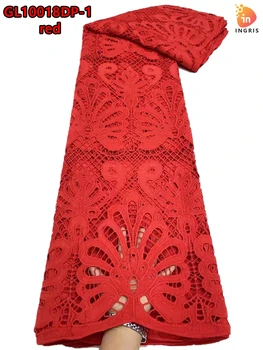 Кружевная ткань в африканском стиле 2023, Высококачественная Водорастворимая Вышивка, Мягкая Кружевная ткань в виде шнура для вечернего платья GL10018DP