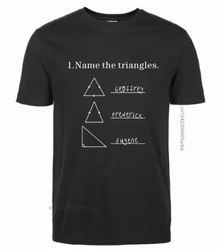 Мужские футболки Name The Triangles, Летние/Весенние Мужские Повседневные футболки с круглым вырезом и коротким рукавом, Топы Harajuku, Хипстерский Homme