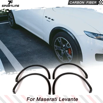 Накладка на Колесо из Углеродного волокна Для Maserati Levante 2016-2019 Base Sport S Sport 4-Дверное Колесо, Расширители Крыльев, Брызговики 4 шт./компл.